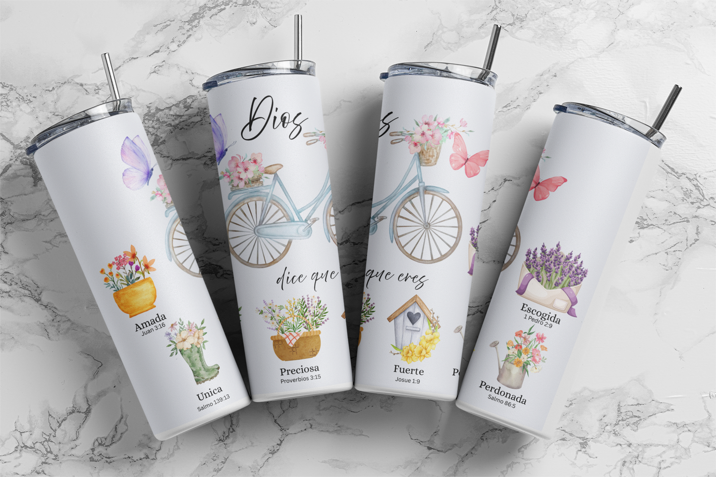 Dios dice que eres Insulated 20oz Stainless Steel Tumbler