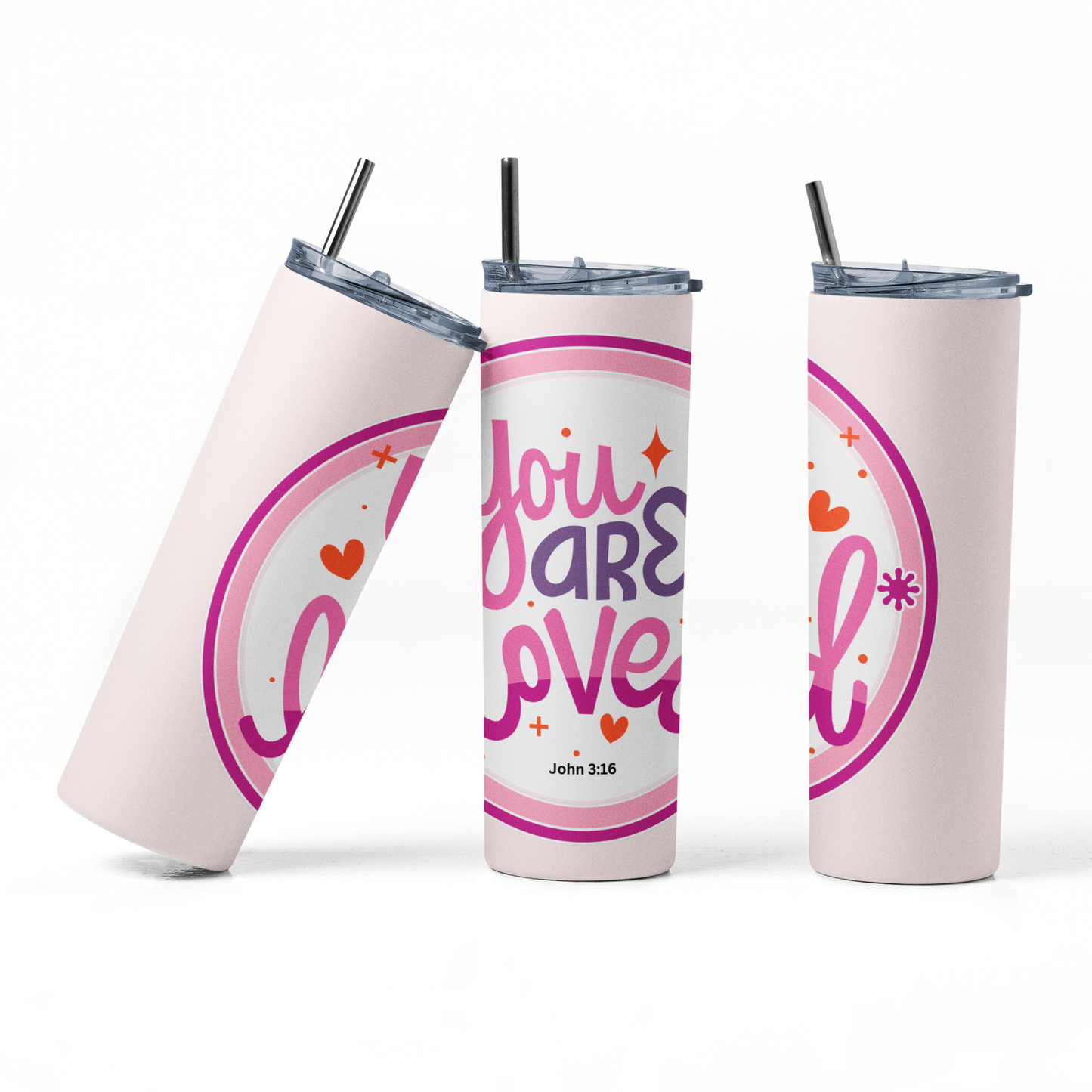 John 3:16 You Are Loved Insulated 20oz Stainless Steel Tumbler