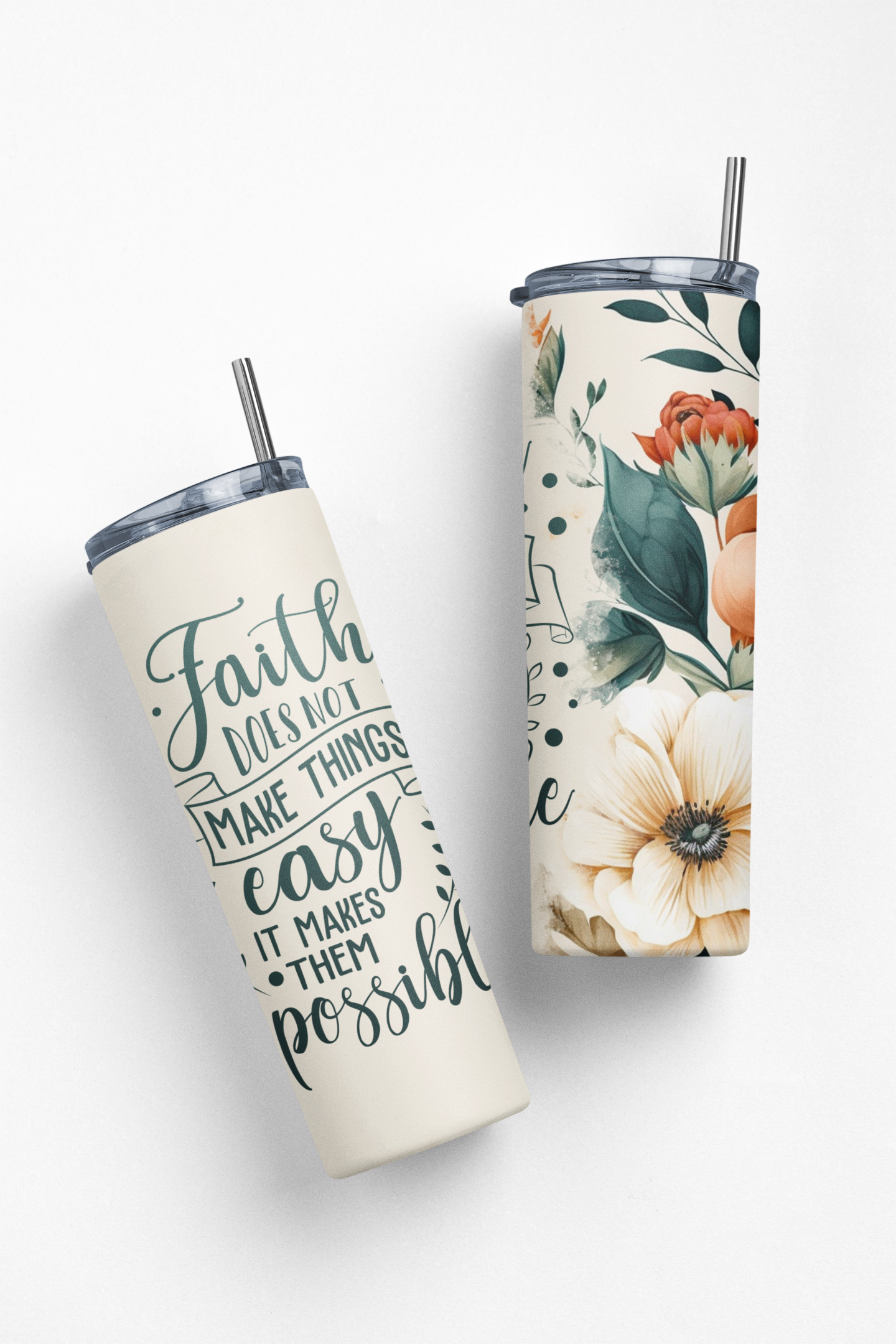Faith Makes Things Possible Ivory Tumbler