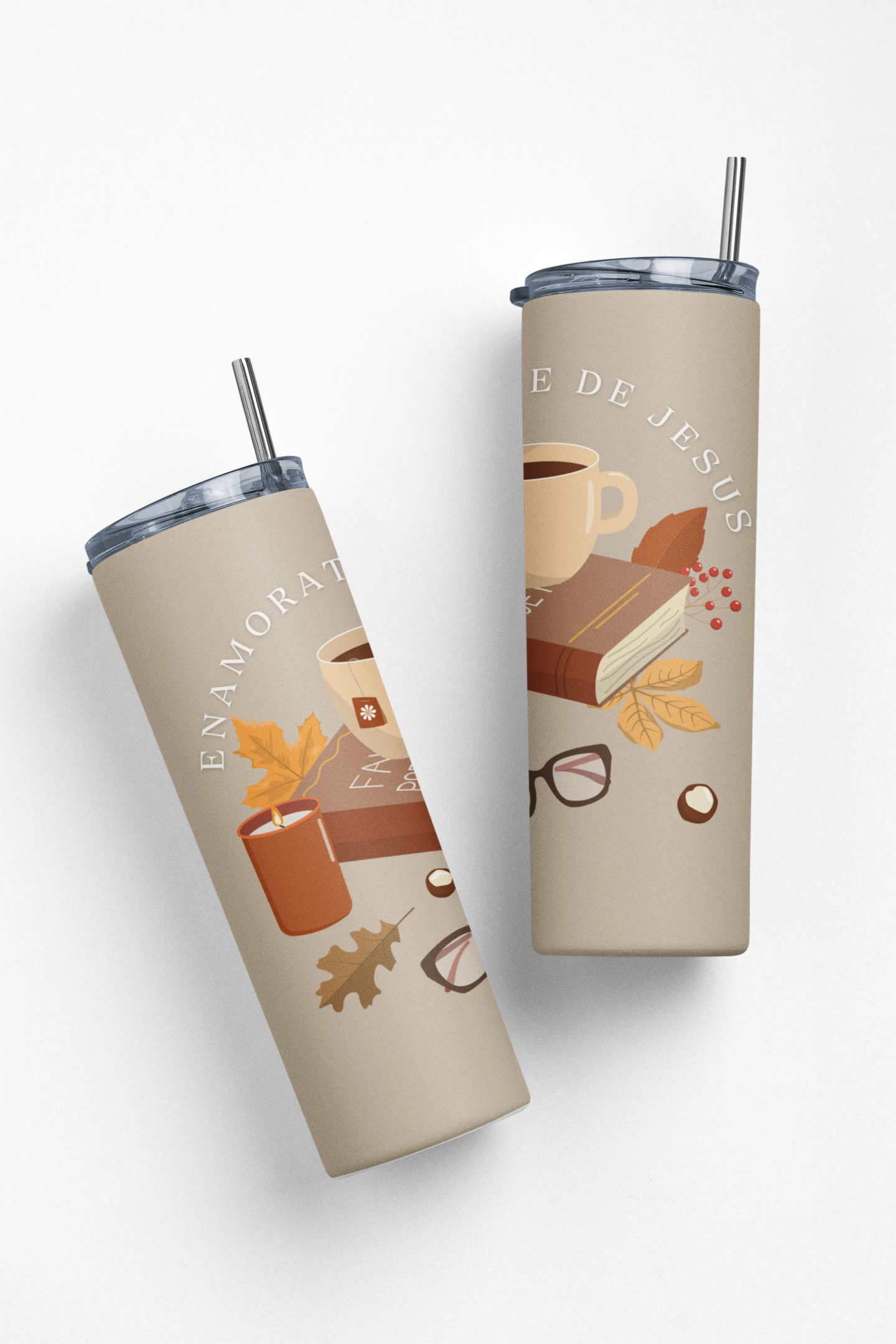 Enamórate de Jesús Stainless Steel Insulated 20oz Skinny Tumbler