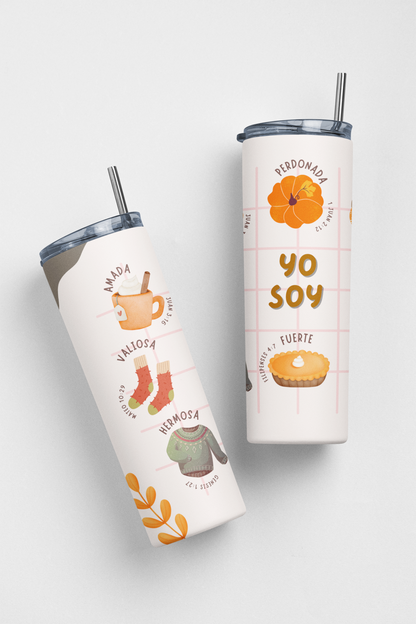 Yo Soy Insulated 20oz Stainless Steel Fall Edition Tumbler