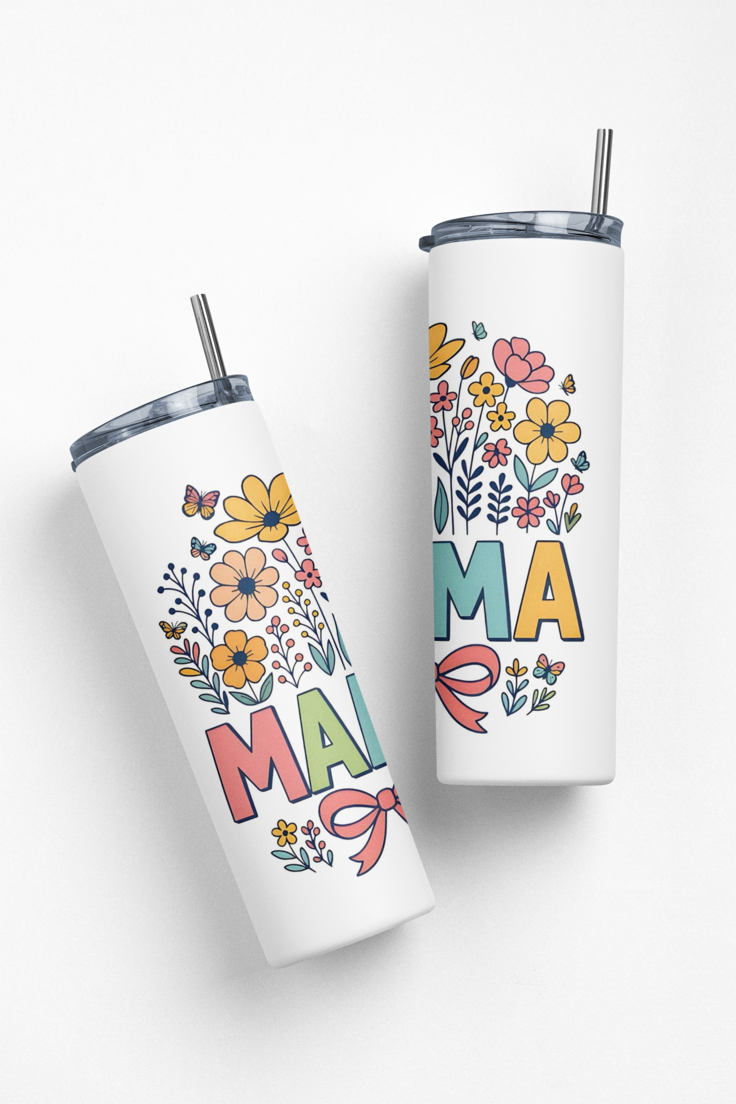 Mamá Insulated Stainless Steel 20oz Skinny Tumbler