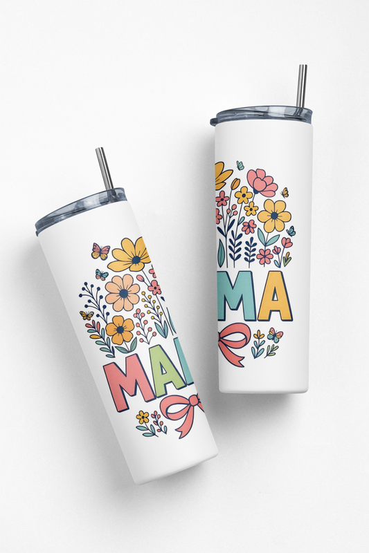 Mamá Insulated Stainless Steel 20oz Skinny Tumbler