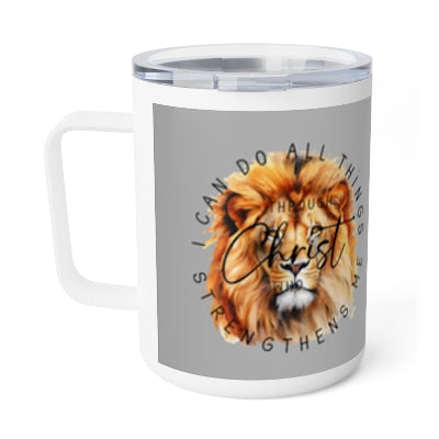 I Can do all Things Through Christ Who Strengthens Me Stainless Steel 12oz Insulated Travel Mug