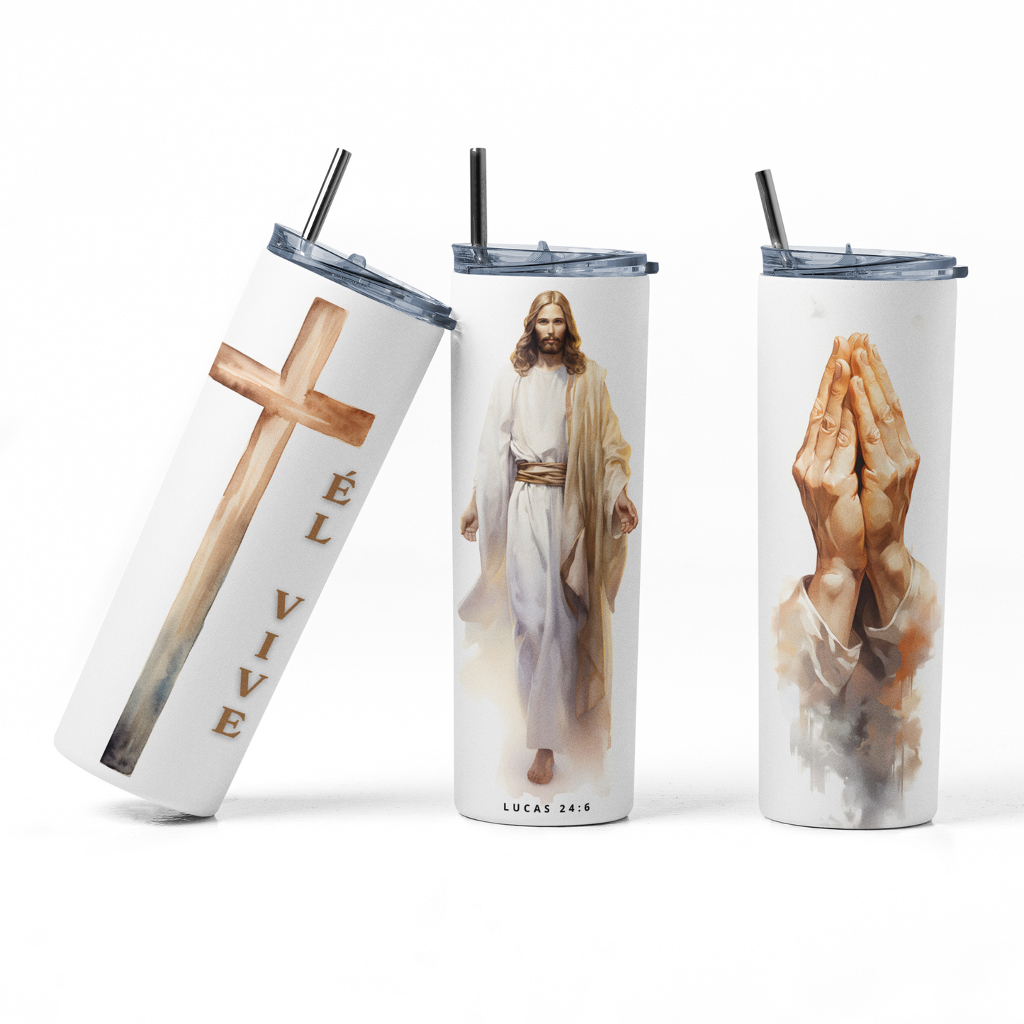 Lucas 24:6 Él Vive Insulated 20oz Stainless Steel Tumbler