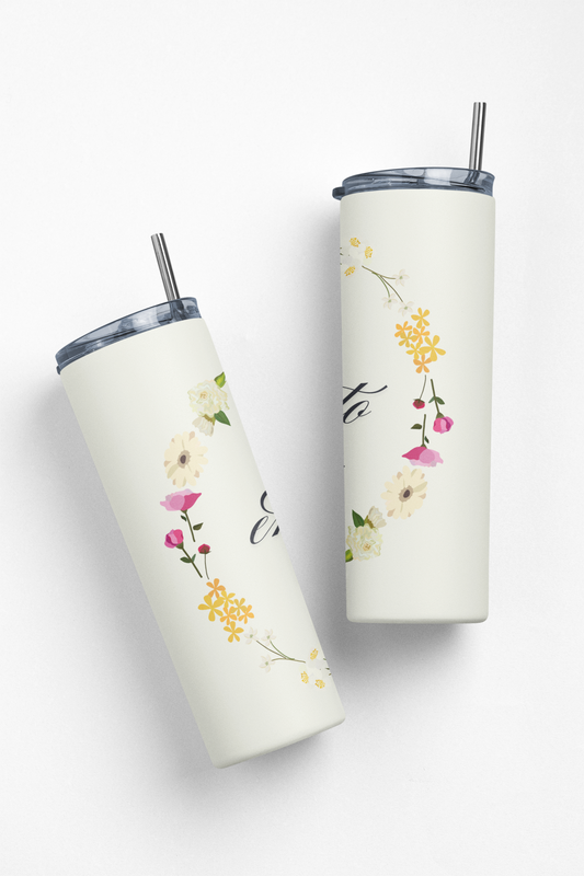 Efesios 4:13 Todo lo Puedo en Cristo que me Fortalece Insulated 20oz Stainless Steel Tumbler.