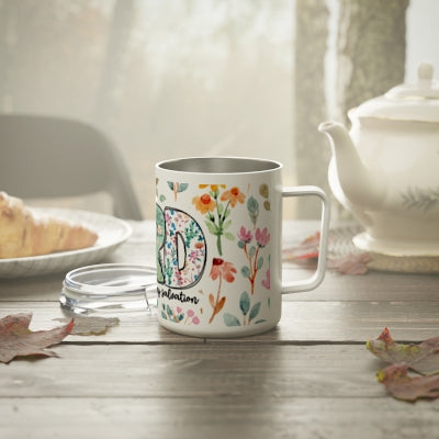 The Lord is my Light and Salvation Insulated Stainless Steel 12oz Travel Mug