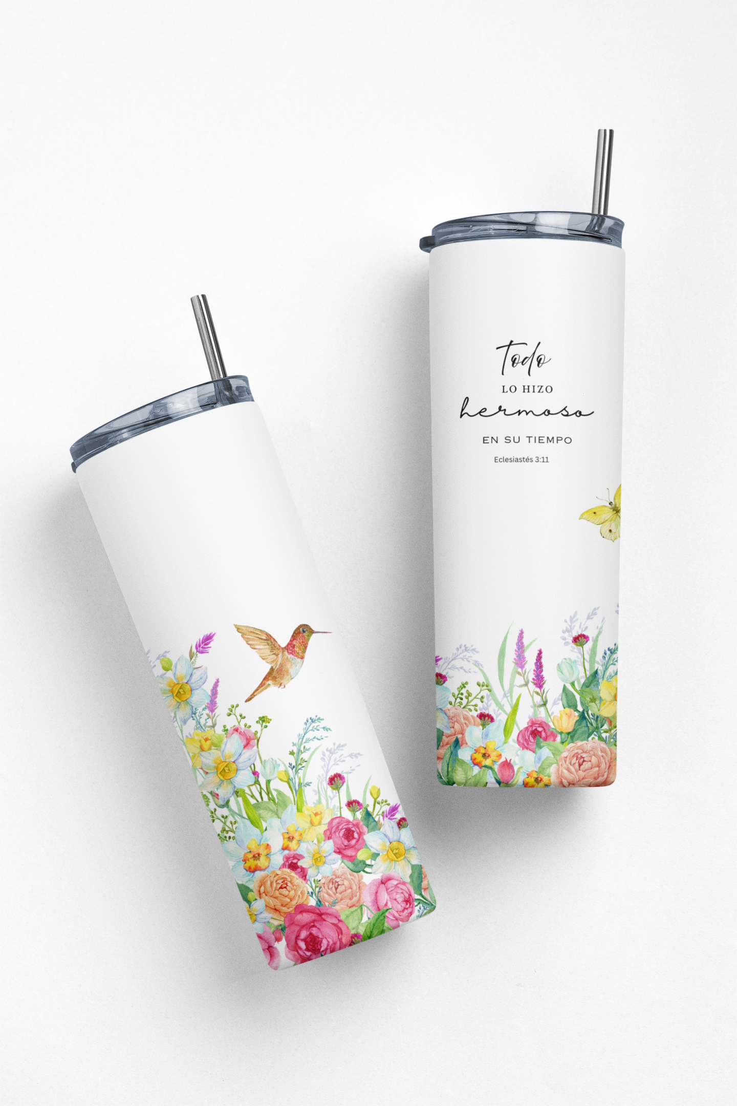 Todo lo Hizo Perfecto en Su Tiempo Insulated Stainless Steel 20oz Skinny Tumbler