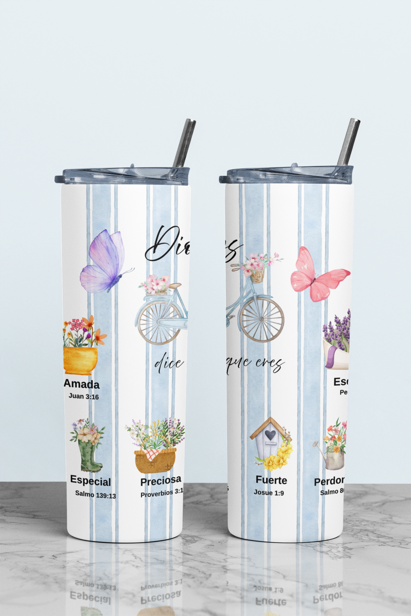 Bicycle Stainless Steel Insulated 20oz Skinny Tumbler
