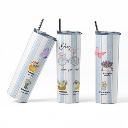 Bicycle Stainless Steel Insulated 20oz Skinny Tumbler