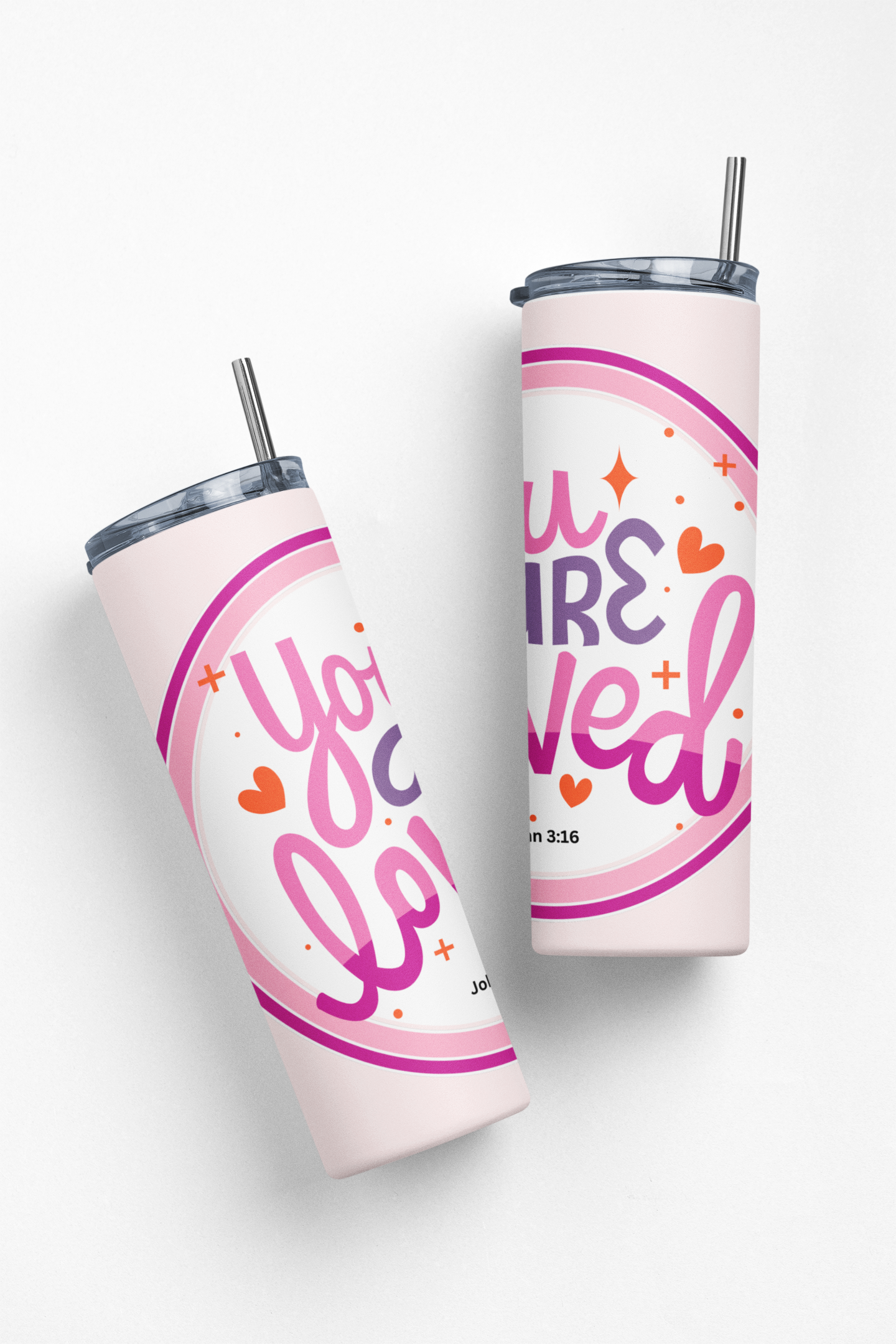 John 3:16 You Are Loved Insulated 20oz Stainless Steel Tumbler