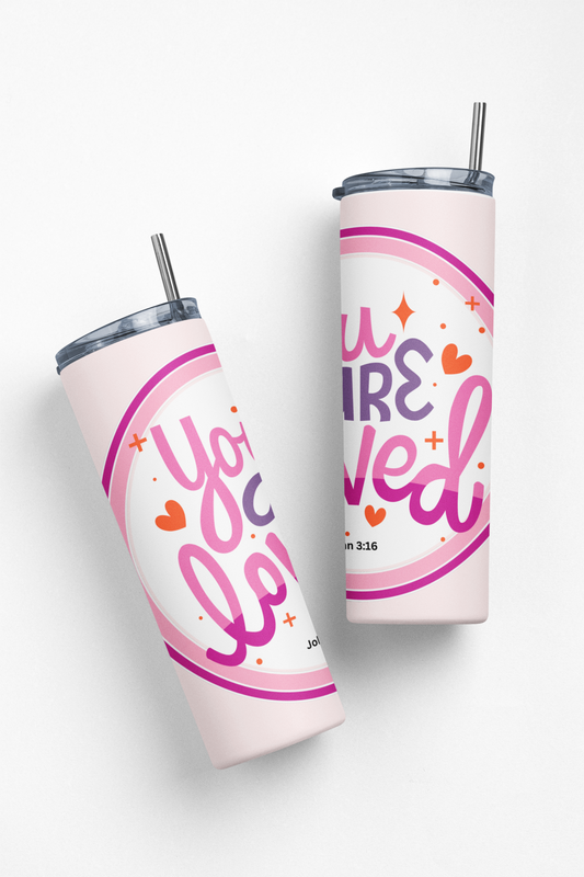 John 3:16 You Are Loved Insulated 20oz Stainless Steel Tumbler