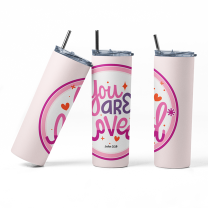 John 3:16 You Are Loved Insulated 20oz Stainless Steel Tumbler