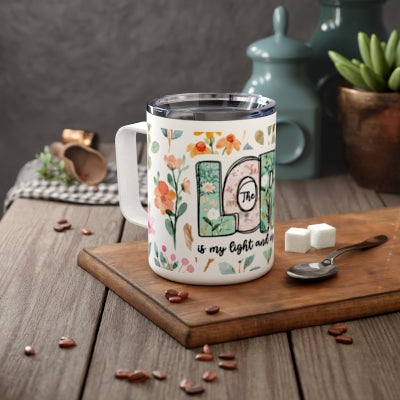 The Lord is my Light and Salvation Insulated Stainless Steel 12oz Travel Mug
