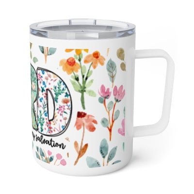 The Lord is my Light and Salvation Insulated Stainless Steel 12oz Travel Mug