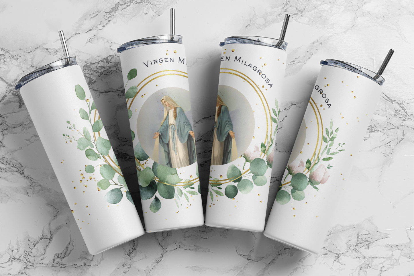 Virgen Milagrosa 20oz Insulated Stainless Steel Tumbler