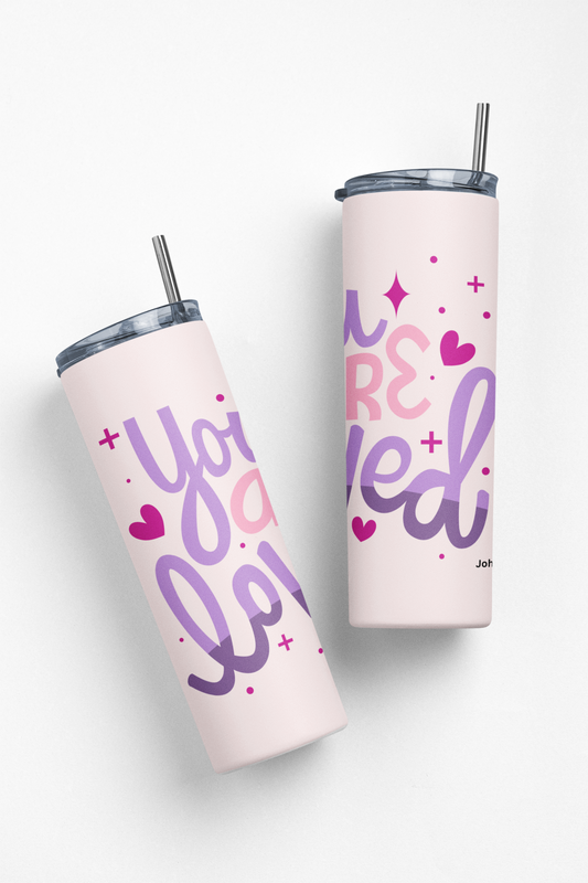 John 3:16 You are Loved Insulated 20oz Stainless Steel Tumbler