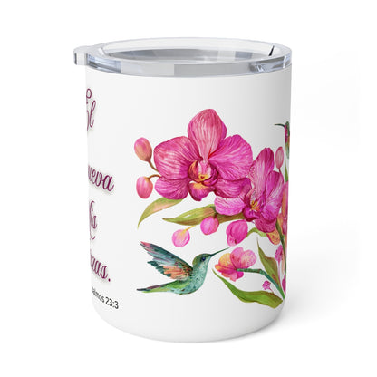 Salmos 23:3 Él Renueva Mis Fuerzas Insulated Stainless Steel 12oz Travel Mug