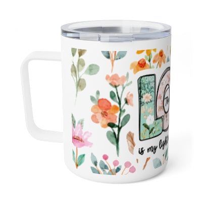 The Lord is my Light and Salvation Insulated Stainless Steel 12oz Travel Mug