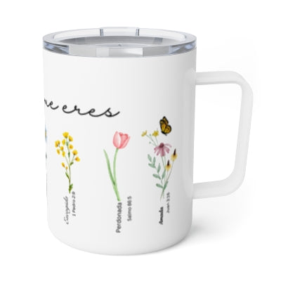 Dios dice que eres Insulated Stainless Steel 12oz Travel Mug