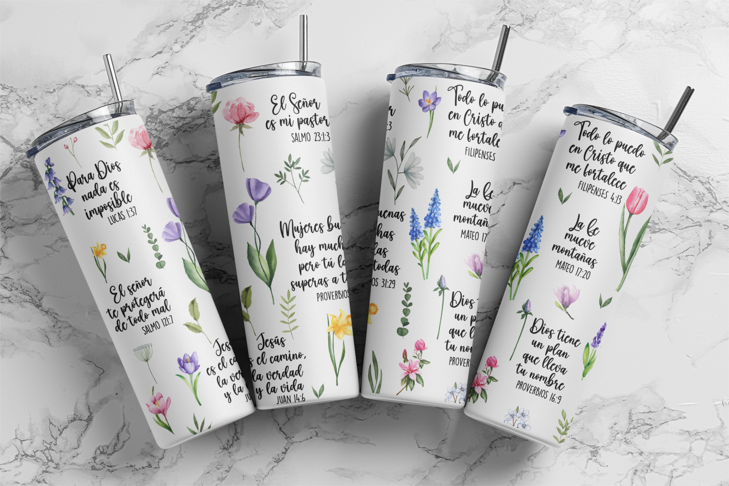 Our Best Seller Bible Verses Insulated 20oz Stainless Steel Tumbler
