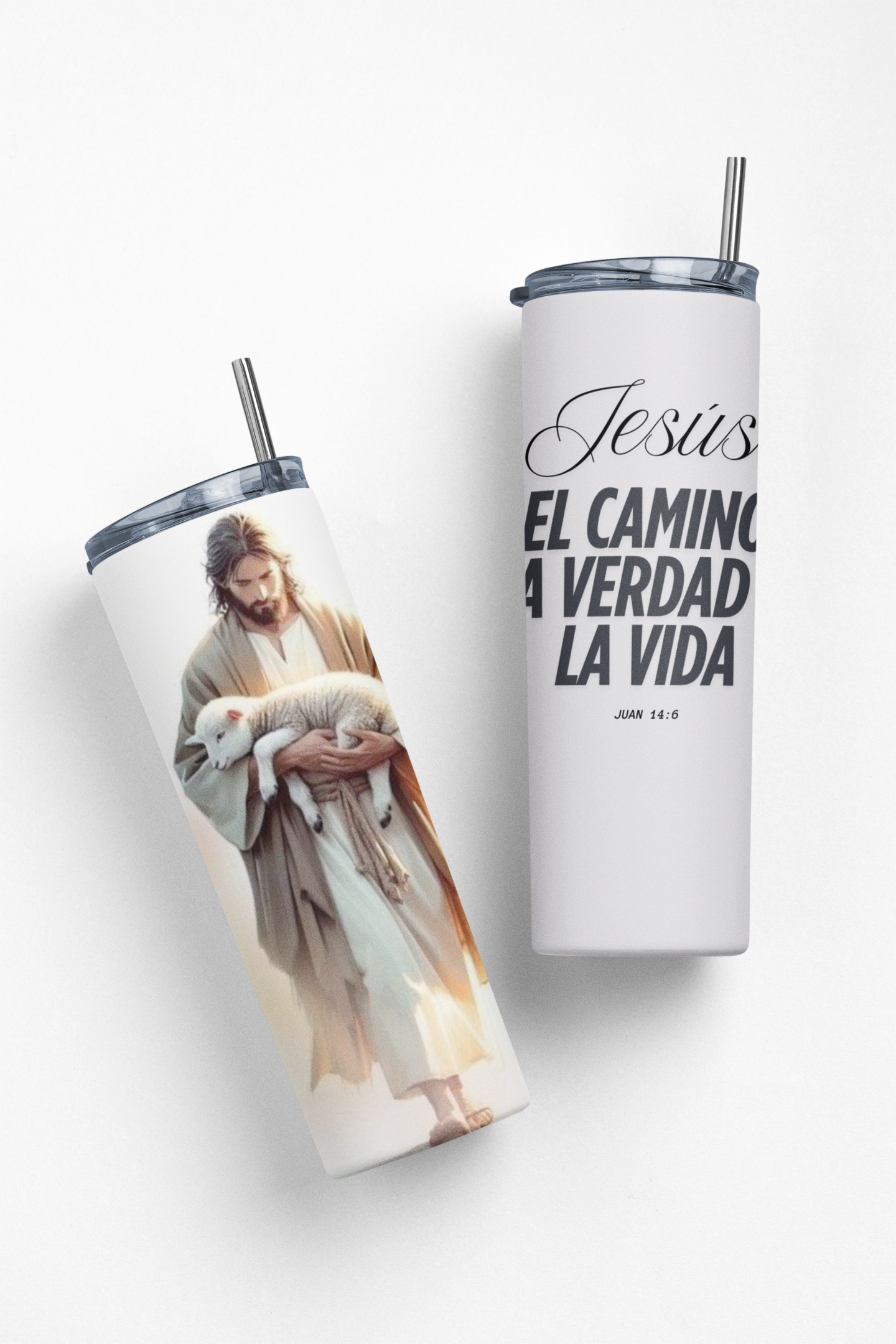 Jesús es El Camino Insulated Stainless Steel 20oz Skinny Tumbler