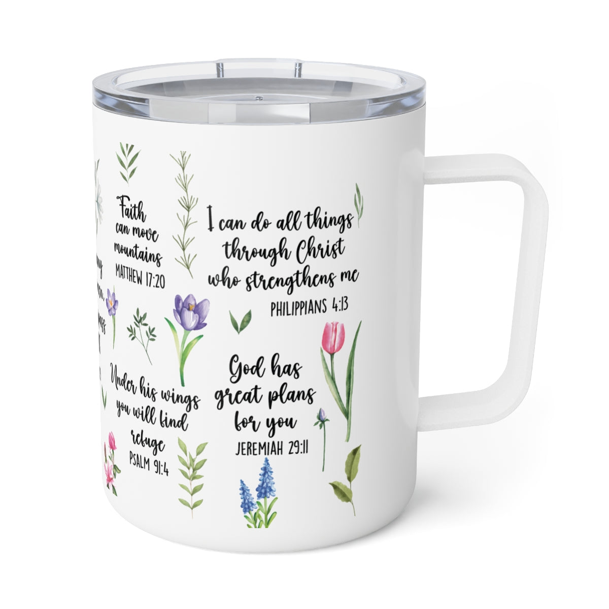 Best Seller Bible Verses Insulated 12oz Stainless Steel Travel Mug