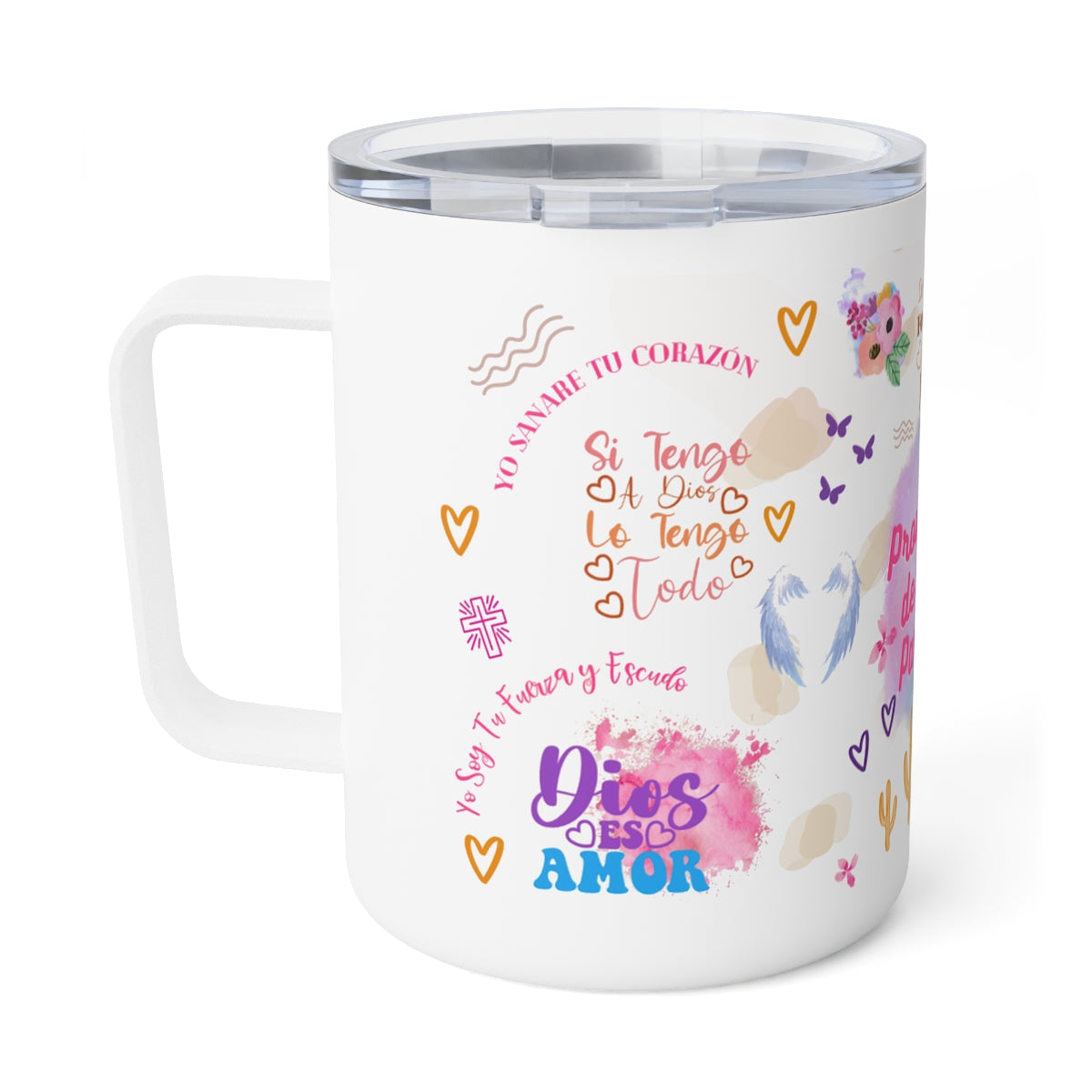 Promesas de Dios Insulated Stainless Steel 12oz Travel Mug