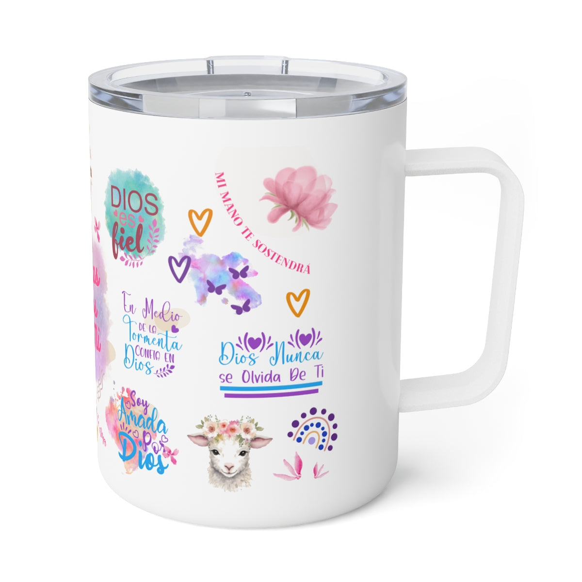 Promesas de Dios Insulated Stainless Steel 12oz Travel Mug