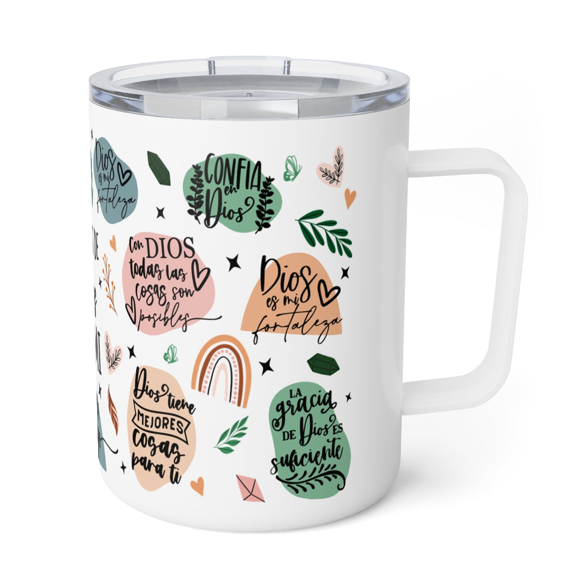 Promesas de Dios Insulated Stainless Steel 12oz Travel Mug