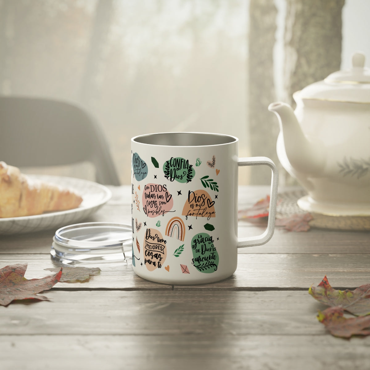 Promesas de Dios Insulated Stainless Steel 12oz Travel Mug