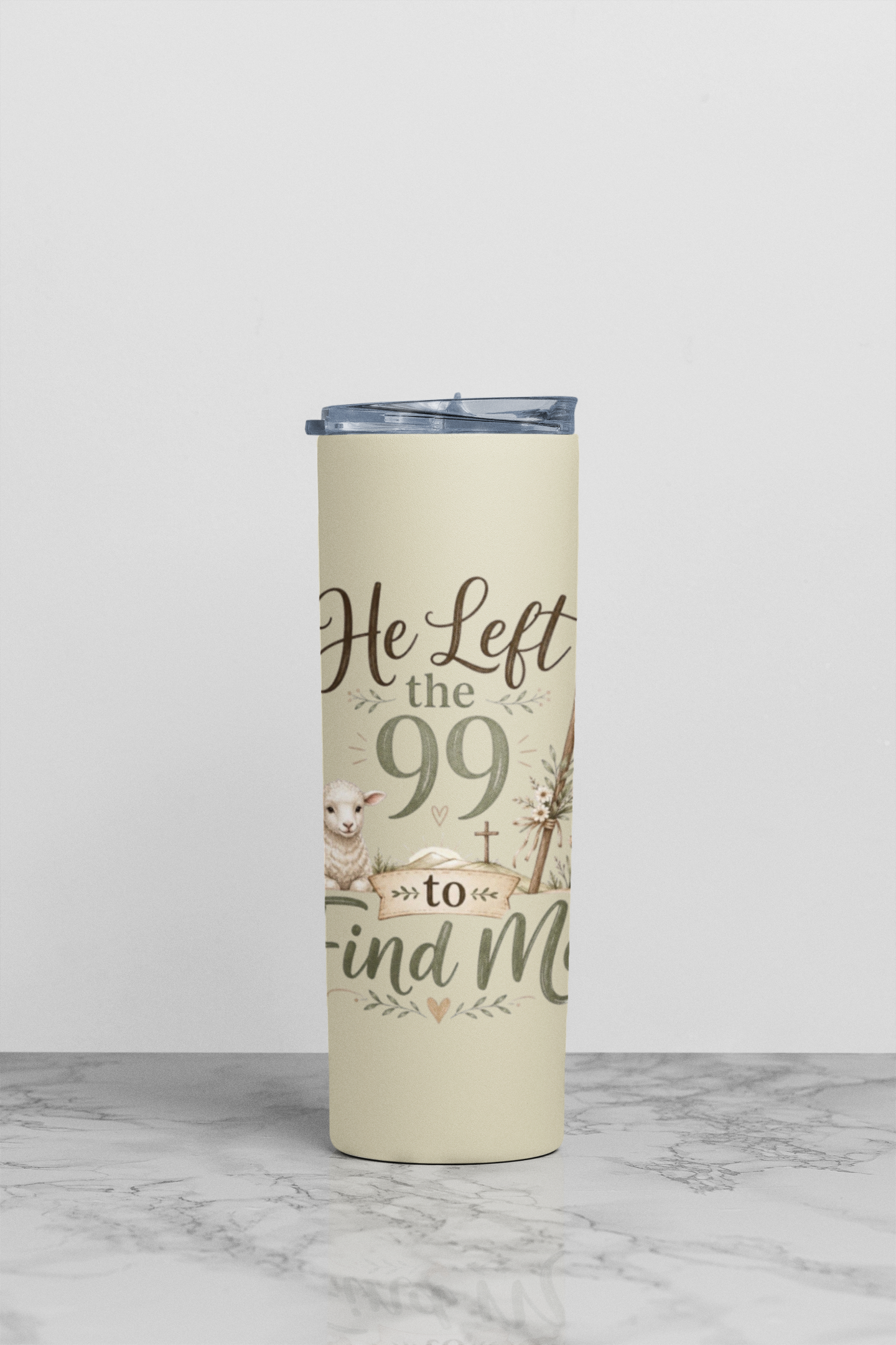 He Left the 99 to Find Me Stainless Steel Insulated 20oz Skinny Tumbler