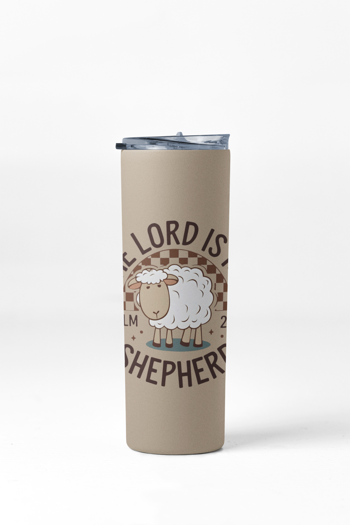 Psalm 23 The Lord is my Shepherd Stainless Steel Insulated 20oz Skinny Tumbler