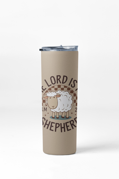 Psalm 23 The Lord is my Shepherd Stainless Steel Insulated 20oz Skinny Tumbler
