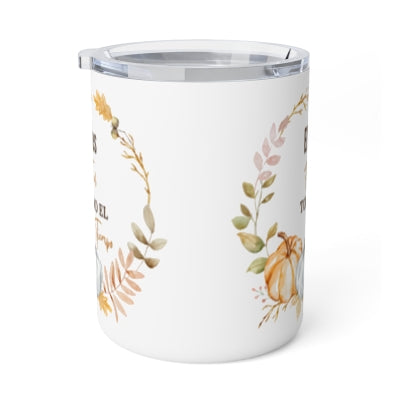 Él es Fiel todo el Tiempo Fall Edition Stainless Steel Insulated 12oz Travel Mug