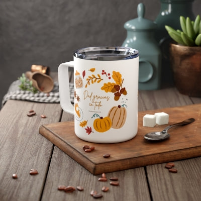 Dad Gracias en Todo Fall Edition Stainless Steel Insulated 12oz Travel Mug
