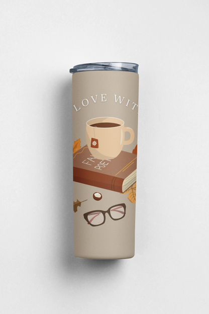 Fall in Love with Jesus Fall Edition Stainless Steel Insulated 20oz Skinny Tumbler
