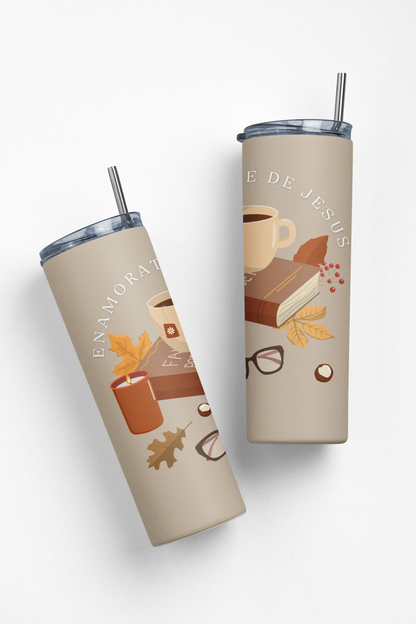 Enamórate de Jesús Stainless Steel Insulated 20oz Skinny Tumbler