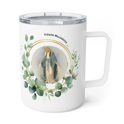 Virgen Milagrosa Stainless Steel Insulated 12oz Travel Mug
