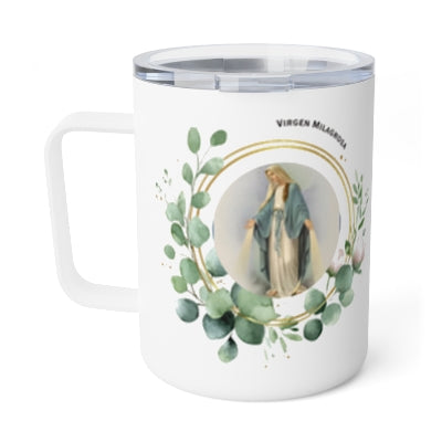 Virgen Milagrosa Stainless Steel Insulated 12oz Travel Mug