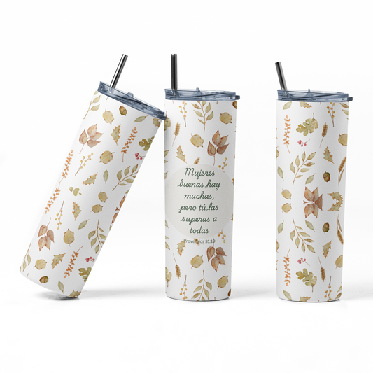 Fall Collection Proverbios 31:19 Tumbler